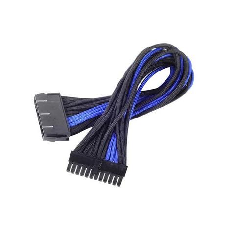 SilverStone PP07 24-Pin Sleeved Power Cable Extension - Black/Blue