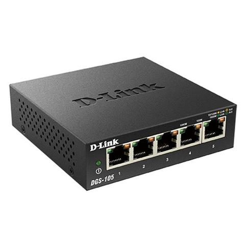 D-Link DGS-105 5-Port Gigabit Desktop Switch (Metal Housing)