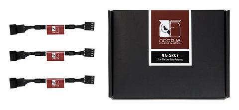Noctua Black NA-SRC7 11cm 4Pin PWM Fan Low Noise Adapter Cables - 3 Pack