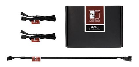 Noctua Black NA-SEC1 30cm 4Pin PWM Power Extension Cables - 3 Pack