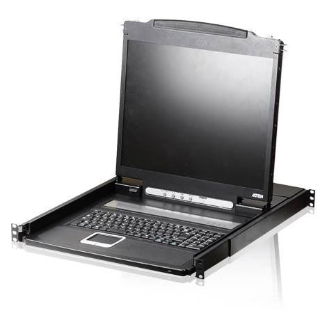 ATEN CL1000N 19" PS/2 VGA LCD 1U Rackmount Console