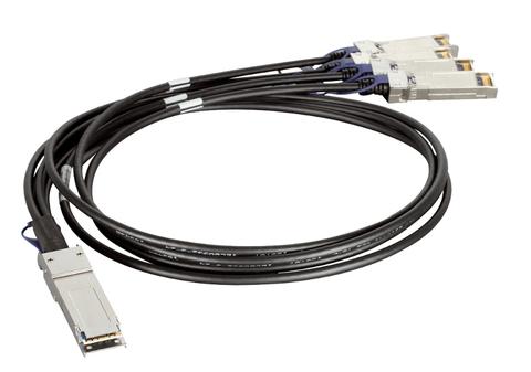 D-Link QSFP+ to 4x 10G SFP+ Direct Attach Cable (1m) - DEM-CB100QXS-4XS