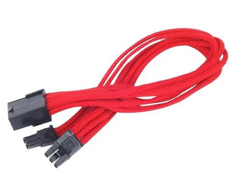 SilverStone Red PP07 8Pin To 8Pin (6+2) PCIE Sleeved Power Cable
