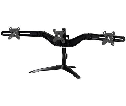 Aavara Free Standing Triple Horizontal LCD Monitor Stand up to 24" - DS300