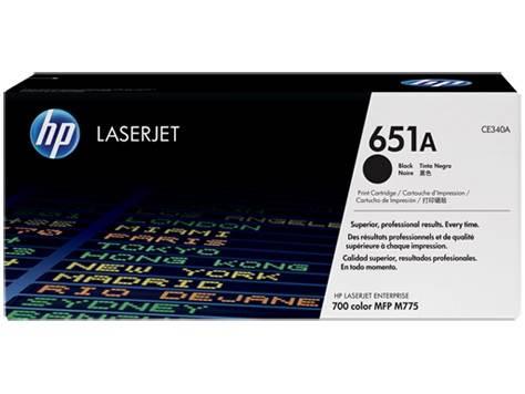 HP CE340A 651A Black Original LaserJet Toner Cartridge