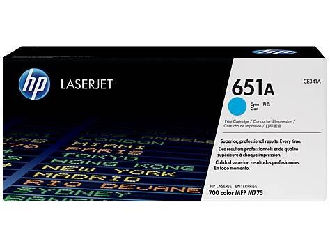 HP CE341A 651A Cyan Original LaserJet Toner Cartridge