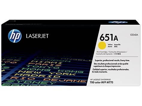 HP CE342A 651A Yellow Original LaserJet Toner Cartridge