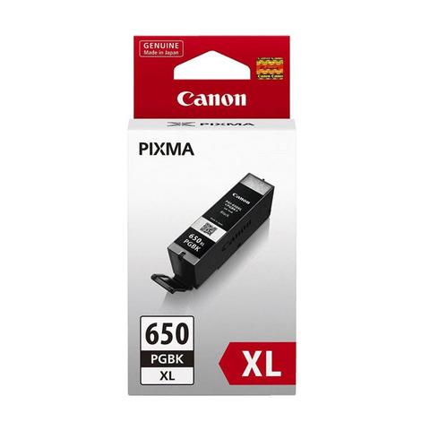 Canon PGI650XL Black Ink Cart 500 A4 pages (ISO/IEC 24711) Black