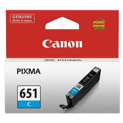 Canon CLI651 Cyan Ink Cart 332 A4 pages (ISO/IEC 24711) Cyan