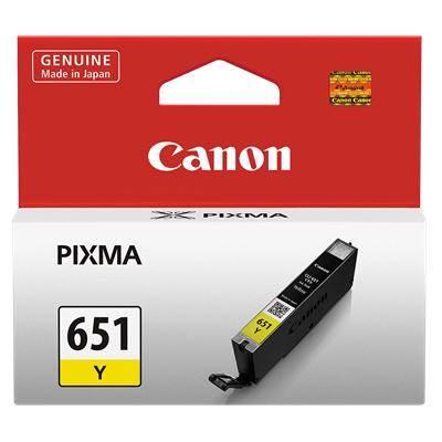 Canon CLI651 Yellow Ink Cart 344 A4 pages (ISO/IEC 24711) Yellow