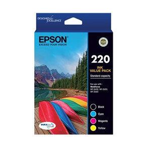 Epson 220 Standard Capacity 4 Ink Cartridge Value Pack