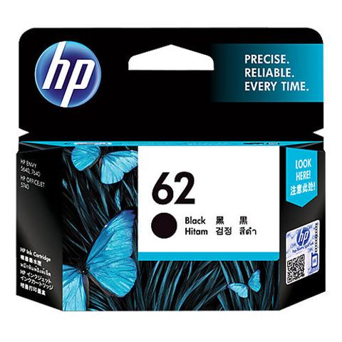 HP #62 Black Ink Cartridge C2P04AA 200 pages