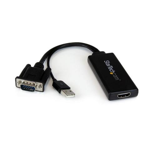 StarTech VGA to HDMI Adapter w/ USB Power & Audio