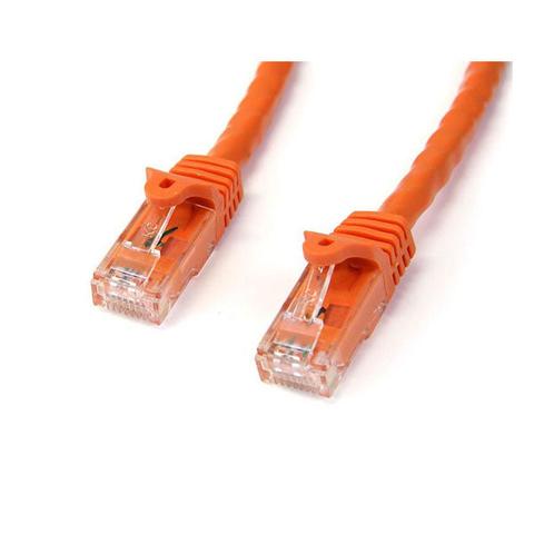 StarTech CAT6 Ethernet Cable 3m Orange 650MHz 100W Snagless Patch Cord