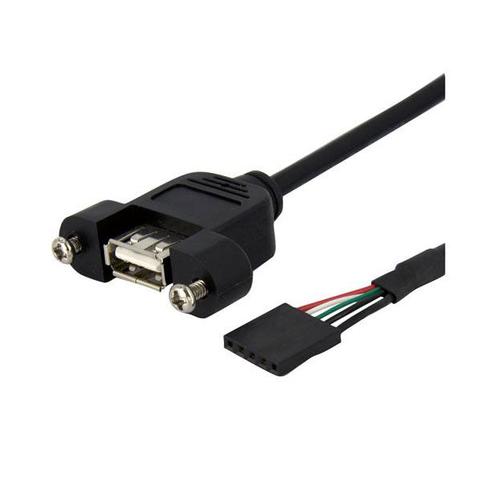StarTech 90cm Panel Mount USB A USB Header Cable