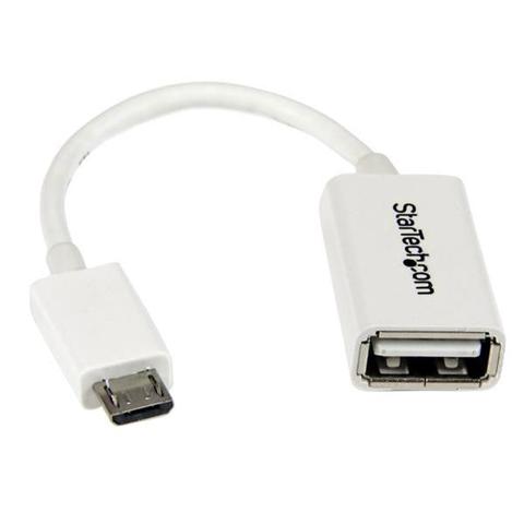 StarTech 13cm White Micro USB to USB OTG Adapter