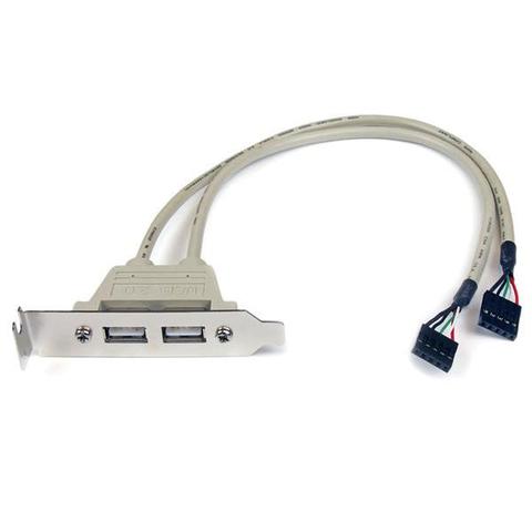 StarTech 2 Port USB LP Slot Plate Adapter