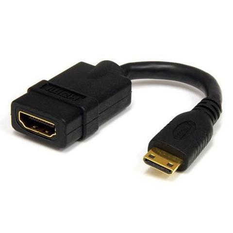 StarTech Mini HDMI to HDMI Adapter, 4K Ultra HD High Speed HDMI Adapter