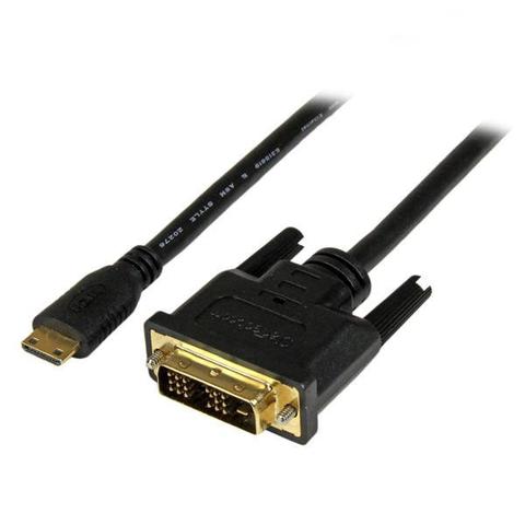 StarTech 1m (3.3 ft) Mini HDMI to DVI Cable, DVI-D to HDMI Cable