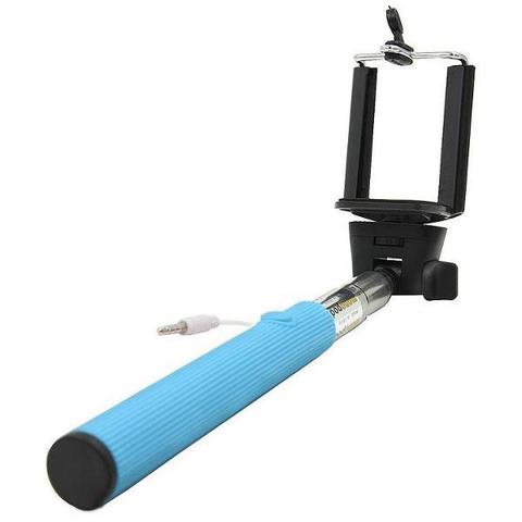 Selfie Stick - Plug-and-Play - Blue