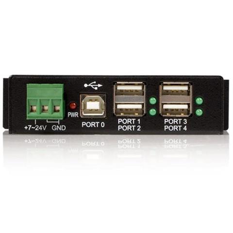 StarTech 4 Port USB 2.0 Hub (USB-A) - Metal Industrial Hub - Mountable