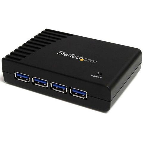 StarTech 4 Port SuperSpeed USB 3.0 Hub - Black