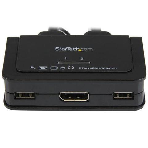 StarTech 2 Port USB DisplayPort Cable KVM Switch