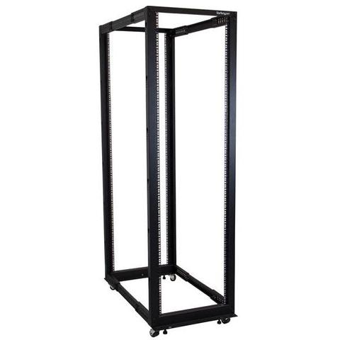 StarTech.com 19" 42U Open Frame Server Rack Mobile Adjustable Depth 22-40"
