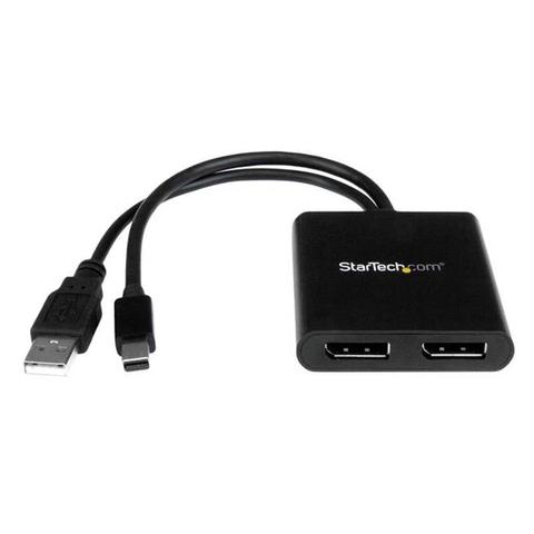 StarTech 2-Port Multi Monitor Adapter - Mini DP to DP MST Hub - Dual 4K