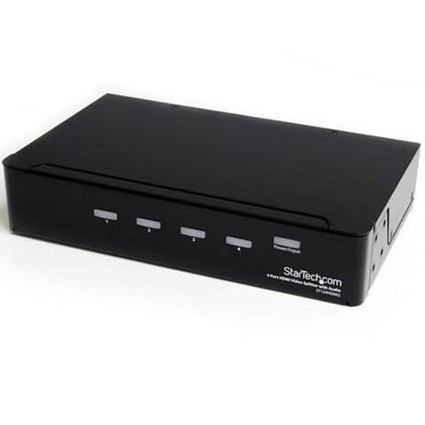 StarTech 4 Port HDMI Video Splitter with Audio