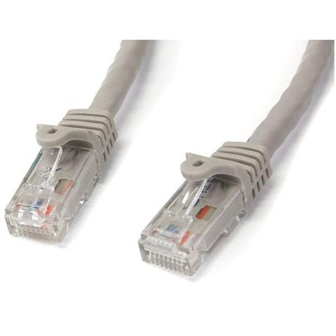 StarTech CAT6 Ethernet Cable 15m Grey 650MHz 100W Snagless Patch Cord