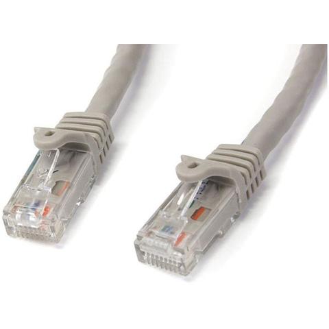 StarTech CAT6 Ethernet Cable 50cm Grey 650MHz 100W Snagless Patch Cord