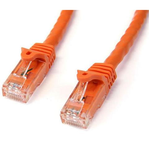 StarTech CAT6 Ethernet Cable 1m Orange 650MHz 100W Snagless Patch Cord