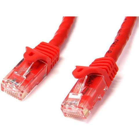 StarTech CAT6 Ethernet Cable 1m Red 650MHz 100W Snagless Patch Cord