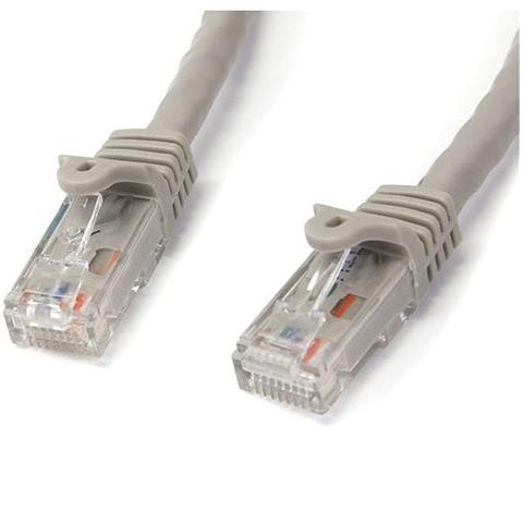 StarTech CAT6 Ethernet Cable 2m Grey 650MHz 100W Snagless Patch Cord