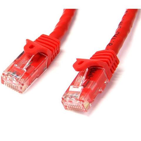 StarTech CAT6 Ethernet Cable 2m Red 650MHz 100W Snagless Patch Cord