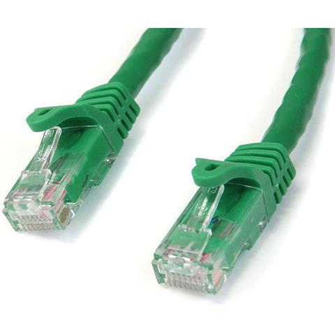 StarTech CAT6 Ethernet Cable 50cm Green 650MHz 100W Snagless Patch Cord