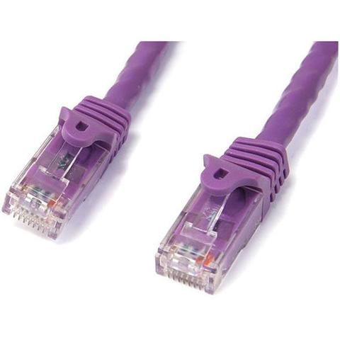 StarTech CAT6 Ethernet Cable 2m Purple 650MHz 100W Snagless Patch Cord