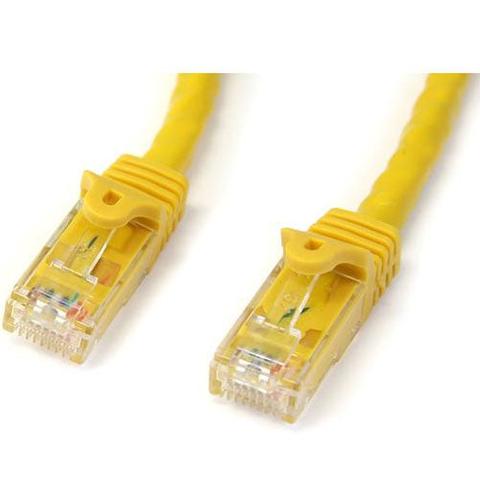 StarTech CAT6 Ethernet Cable 2m Yellow 650MHz 100W Snagless Patch Cord