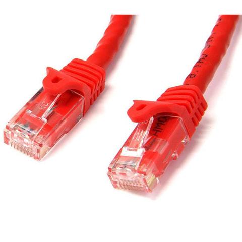 StarTech CAT6 Ethernet Cable 5m Red 650MHz 100W Snagless Patch Cord