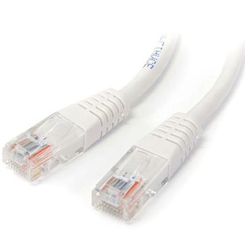StarTech 15m Cat5e Molded RJ45 UTP Patch Cable (M/M) - White