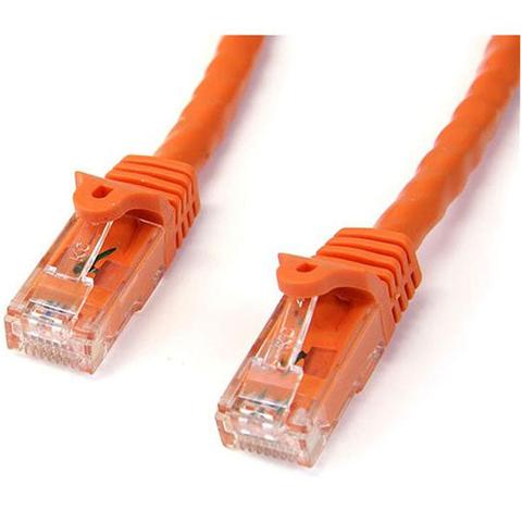 StarTech CAT6 Ethernet Cable 2m Orange 650MHz 100W Snagless Patch Cord