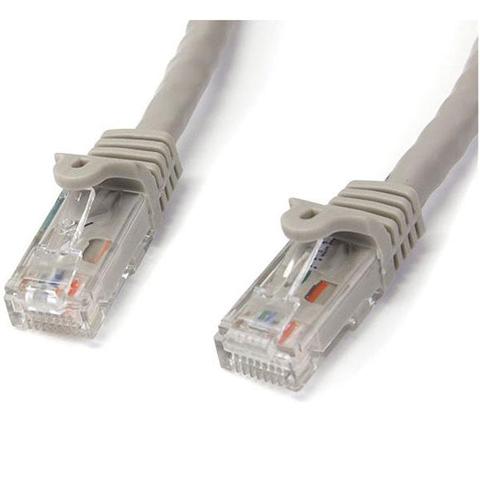 StarTech CAT6 Ethernet Cable 1m Grey 650MHz 100W Snagless Patch Cord
