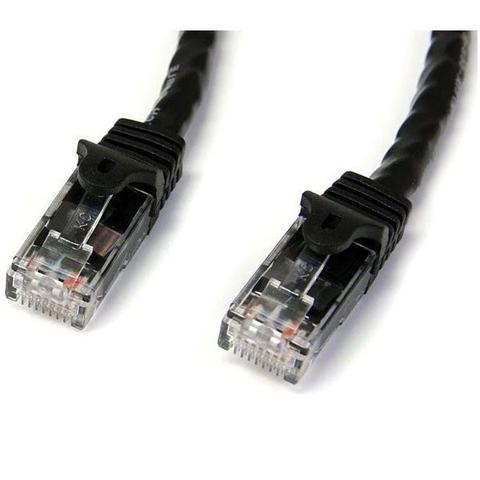 StarTech CAT6 Ethernet Cable 50cm Black 650MHz 100W Snagless Patch Cord