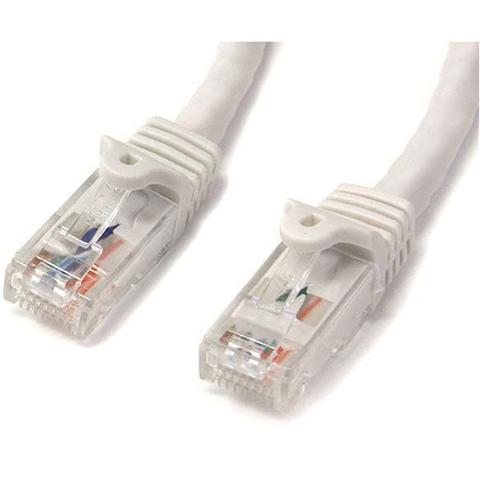 StarTech CAT6 Ethernet Cable 1m White 650MHz 100W Snagless Patch Cord