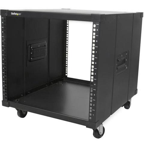 StarTech Portable Server Rack with Handles - 9U - Black