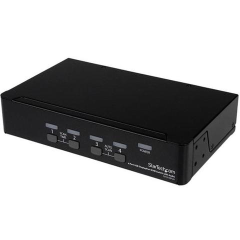 StarTech 4 Port USB DisplayPort KVM Switch with Audio