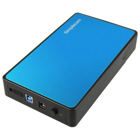 Simplecom SE325 3.5" SATA HDD to USB 3.0 Hard Drive Enclosure - Blue