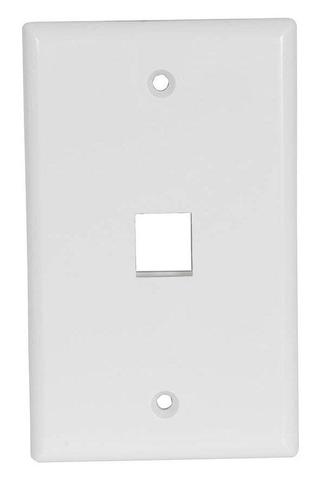 Keystone Wall Plate Single White
