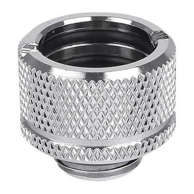 Thermaltake Pacific G1/4 PETG Tube 5/8" (16mm) OD Adapter - Chrome